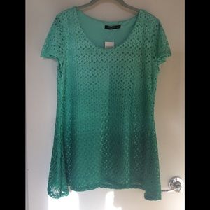 Notations Lace Ombré Top